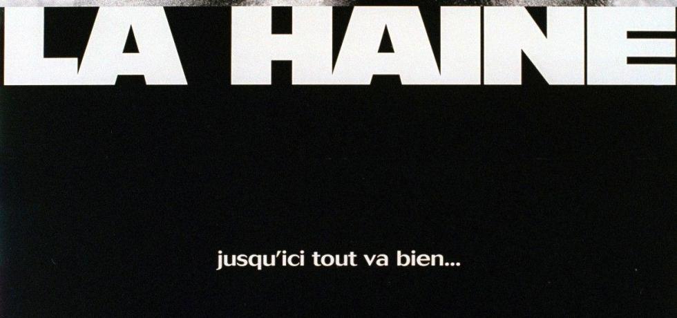 A imagem mostra o cartaz do filme La Haine