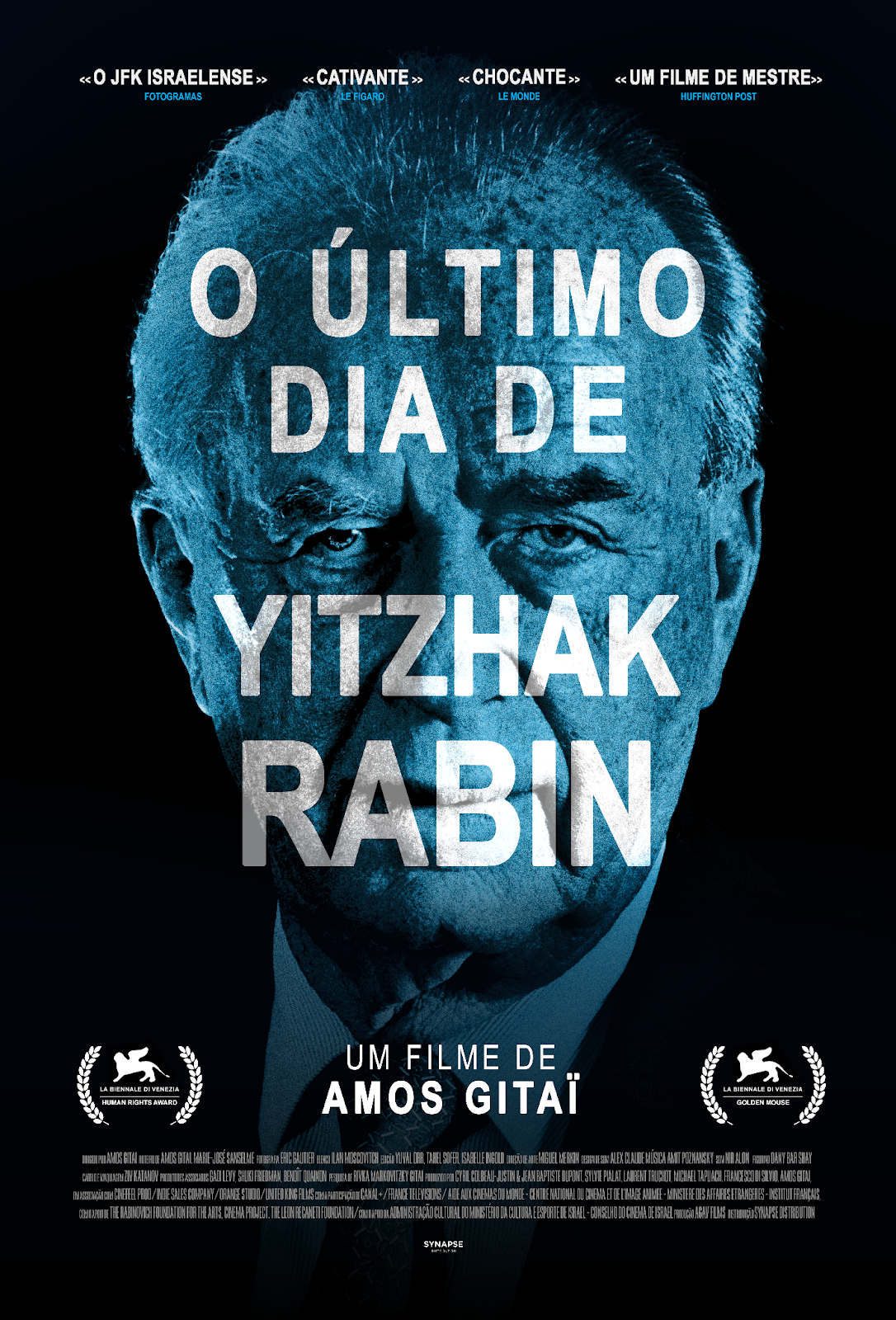Pôster de "O Último Dia de Yitzhak Rabin", filme de Amos Gitaï (Foto: Divulgação)